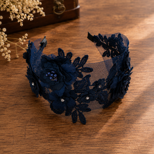 The Midnight Floral Headband