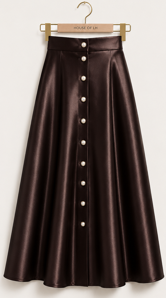 DUTCH SATIN A-LINE SKIRT